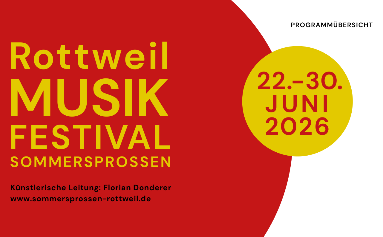 Rottweil Musikfestival Sommersprossen – 22. bis 30. Juni 2026